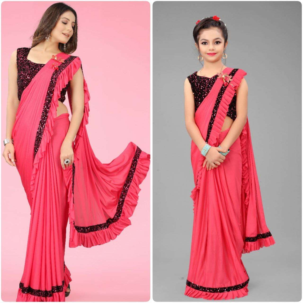 YNF DELTA LYCRA HRC DELTA WHOLESALE KIDS SAREES MANUFACTURER